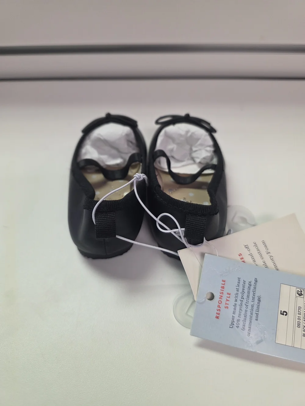 Cat & Jack Black Girls' Mary Jane Ballet Flats